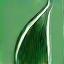 Leaf-shaped sustainability award trophy